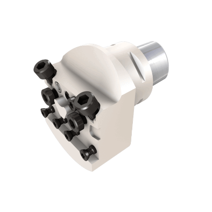 Picture of TUNGALOY C6CHFVN33046-CHP Quick Change Cut Off,Face Grooving,Grooving,Groove Threading Adapter Holder Steel PSC "Capto Type" 2.362 Shank