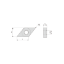Picture of CANELA Tool DNMG542-CMRTIN22 Turning 55.0° TURNING Insert Aluminum Oxide