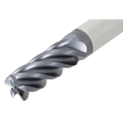 Picture of TUNGALOY TEC060E5L-15C06CF-57 AH725 DIA 6MM SH 0.2362 LOC 0.5906 OAL 2.2441 End Mill Standard Flute Standard Helix Carbide TiAlN Single End 45.0° Chamfer TUNG MEISTER