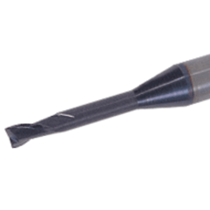 Picture of TUNGALOY TEC015A2-023/12C4M45 AH750 DIA 1.50MM SH 0.1575 LOC 0.0906 OAL 1.771 End Mill Standard Flute Standard Helix Carbide TiAlN Single End Square Sharp TUNG MEISTER