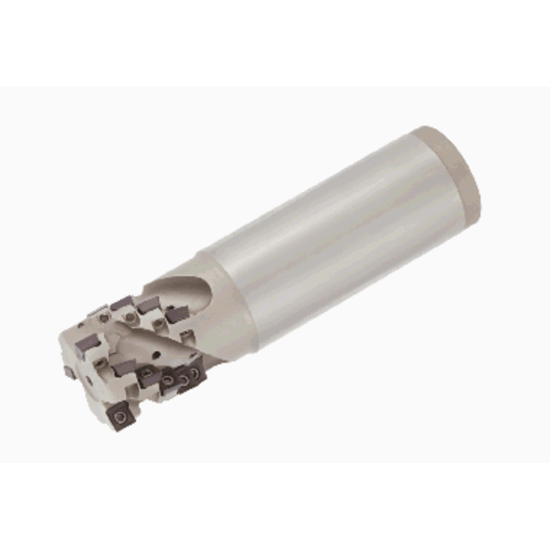 Picture of TUNGALOY ELD05R020M20.0W02 Milling Cutter 90.0°, Corn Cob 0.787 Cutter Diameter Weldon 0.7874 3.346 OAL 10 Flute
