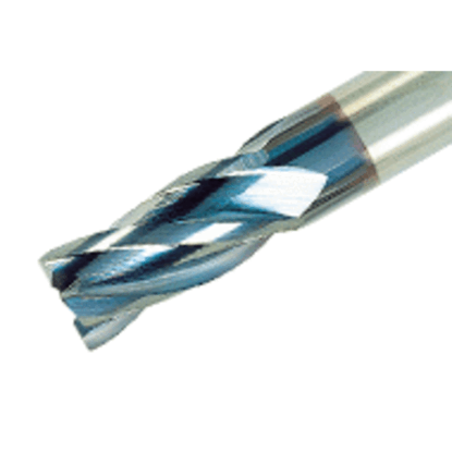Picture of TUNGALOY TECC120A4-25C12-83 AH725 DIA 12MM SH 0.4724 LOC 0.9843 OAL 3.2677 End Mill Standard Flute Standard Helix Carbide TiAlN Single End 45.0° Chamfer TUNG MEISTER