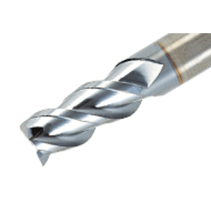 Picture of TUNGALOY TEC060B3-16C06-57 AH725 DIA 6MM SH 0.2362 LOC 0.6299 OAL 2.2441 End Mill Standard Flute Standard Helix Carbide TiAlN Single End Square TUNG MEISTER