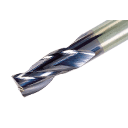 Picture of TUNGALOY TECC030E3-10C03-38 GH730 DIA 3MM SH 0.1181 LOC 0.3937 OAL 1.4961 End Mill Standard Flute Standard Helix Carbide TiCNO Single End 45.0° Chamfer TUNG MEISTER