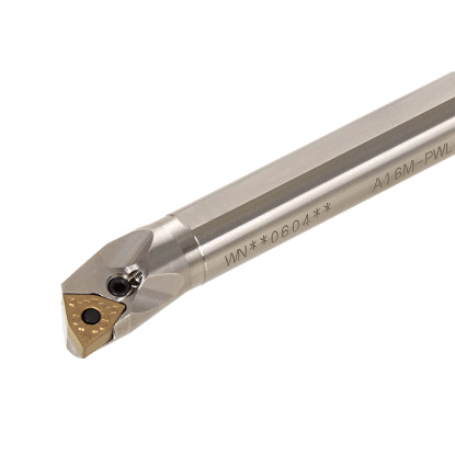 Picture of TUNGALOY A16M-PWLNR0604-D200 Boring Bar Trigon Insert EcoTurn Boring Bars , Neg,L style, 95deg Approach , Steel Round 0.629 Shank