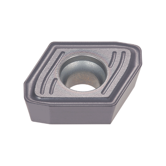 Picture of TUNGALOY XPMT110412R-DW AH9030 TungDrill Insert with pressed DW chipbreaker for high feed Drill ing of steel