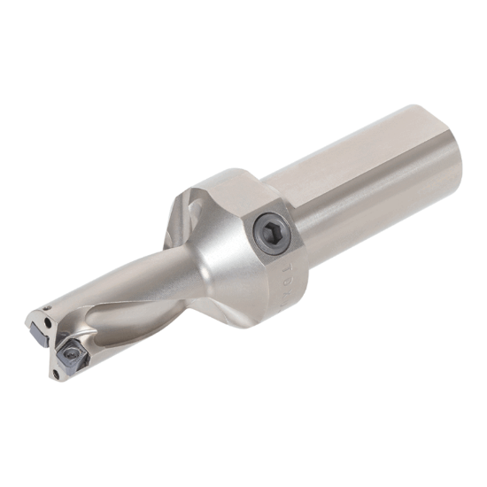 Picture of TUNGALOY TDXU-0687FS-02 0.687" TungDrill Twisted Indexable Insert Drill s with side & rear Coolant port, L/D = 2, Flat cotter