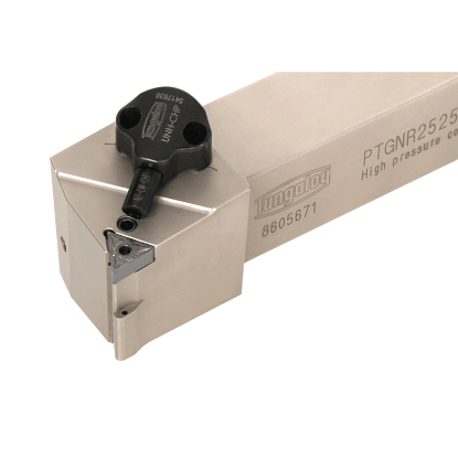 Picture of TUNGALOY PTGNR1623-CHP Stick Tool Triangle Insert EcoTurn Toolholders , Neg,G style, 91deg Approach , Steel Square 1.000 Shank