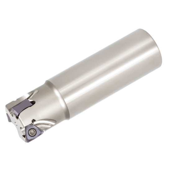 Picture of TUNGALOY EPTN12M040C32.0R03N Milling Cutter 90.0° 1.575 Cutter Diameter Cylindrical Shank1.2598 4.527 OAL 3 Flute