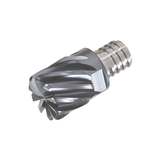 Picture of TUNGALOY VED100L87R062-U10S15 AH725 DIA 1 SH T10 LOC 0.8660 OAL 1.4570End Mill,Replacable Head Standard Flute Standard Helix Carbide TiAlN Single End Corner Radius 0.0620 1.57MM TUNG MEISTER