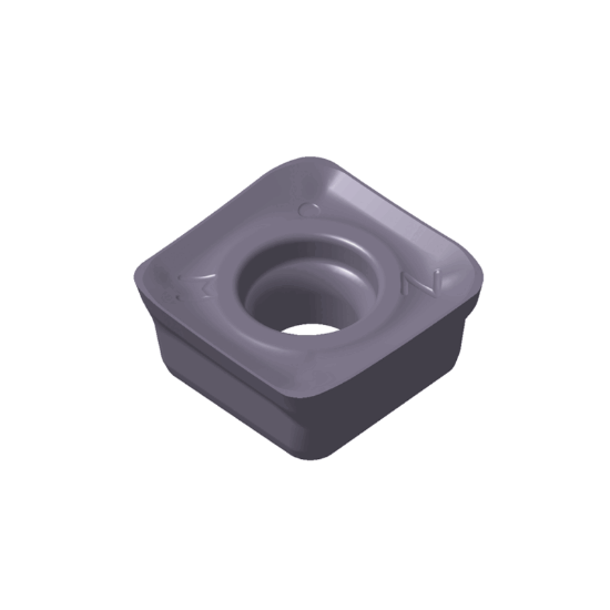Picture of TUNGALOY SWMT1506ZER-MM AH120 Milling Insert Square AlTiN Carbide 0.078 Corner Radius