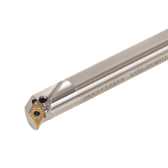 Picture of TUNGALOY A20Q-PDUNR1104-D250 Boring Bar 55.0° Insert EcoTurn Boring Bars , Neg,U style, 93deg Approach , Steel Round 0.787 Shank
