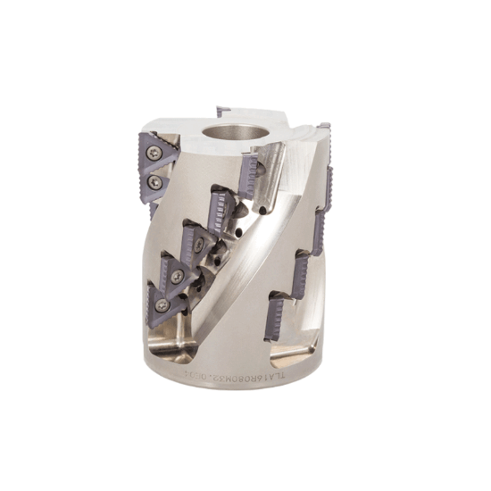 Picture of TUNGALOY LPTC16U2.50B1.00L2.4R03 Milling Cutter 90.0°, Corn Cob 2.500 Cutter Diameter Shell Arbor 1.0000 3.350 OAL 12 Flute