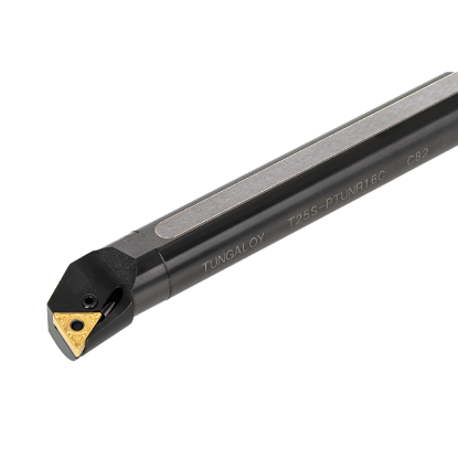 Picture of TUNGALOY S16M-PTUNL11 Boring Bar Triangle Insert Neg,U style, 95deg Approach , Steel Round 0.629 Shank