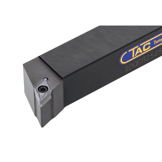 Picture of TUNGALOY SDQCR2525M11 Stick Tool 55.0° Insert Posi,Q/H style, 45deg Approach , Steel Square 0.984 Shank