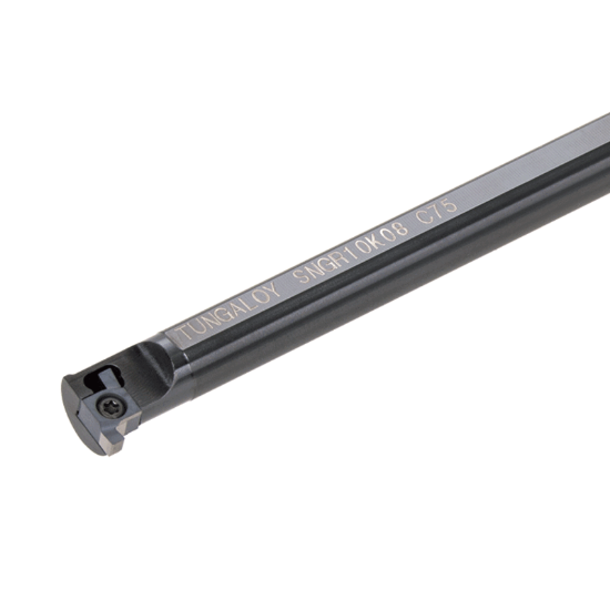 Picture of TUNGALOY SNGR12Q08SC Screw On Grooving,Groove Turning Boring Bar Steel Round 0.472 Shank