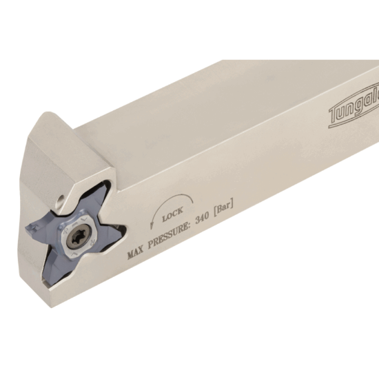 Picture of TUNGALOY STCR12-27-CHP On Edge Grooving,Groove Threading Stick Tool Steel Square 0.750 Shank