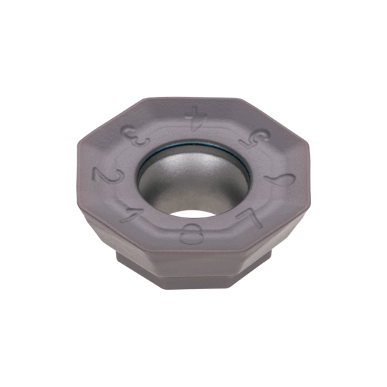 Picture of TUNGALOY OWMT05T3AFER-MM AH120 Milling Insert Octagonal AlTiN Carbide 0.031 Corner Radius