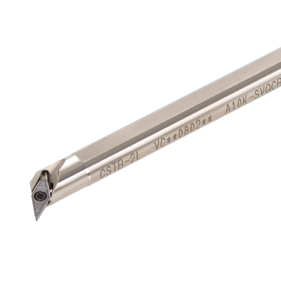 Picture of TUNGALOY E10M-SVQCL08-D135 Boring Bar 35.0° Insert Posi,Q style, 117.5deg Approac , Steel Round 0.393 Shank