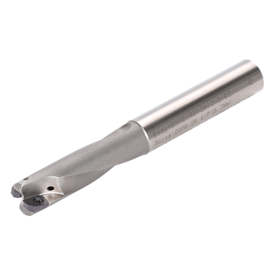 Picture of TUNGALOY EXH06R010M10.0-02 Milling Cutter 0.394 Cutter Diameter Cylindrical Shank0.3937 3.543 OAL 2 Flute