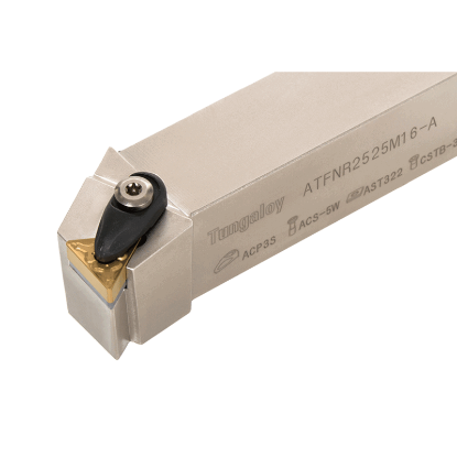 Picture of TUNGALOY ATFNR2525M16-A Stick Tool Triangle Insert Neg,F style, 91deg Approach , Steel Square 0.984 Shank