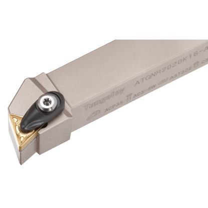 Picture of TUNGALOY ATQNL163-A Stick Tool Triangle Insert Neg,Q/H style, 45deg Approach , Steel Square 1.000 Shank