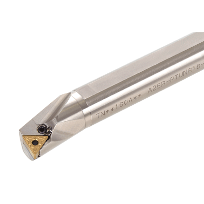 Picture of TUNGALOY A16M-PTUNL11-D200 Boring Bar Triangle Insert Neg,U style, 95deg Approach , Steel Round 0.629 Shank