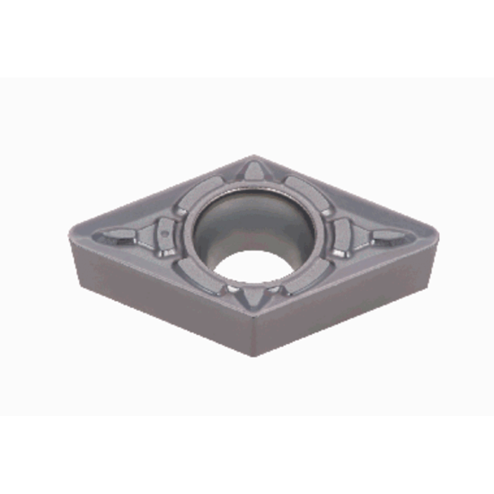 Picture of TUNGALOY DCMT32.52 Powder Metal AH645 Insert 55.0° AlTiN 0.031 Corner Radius