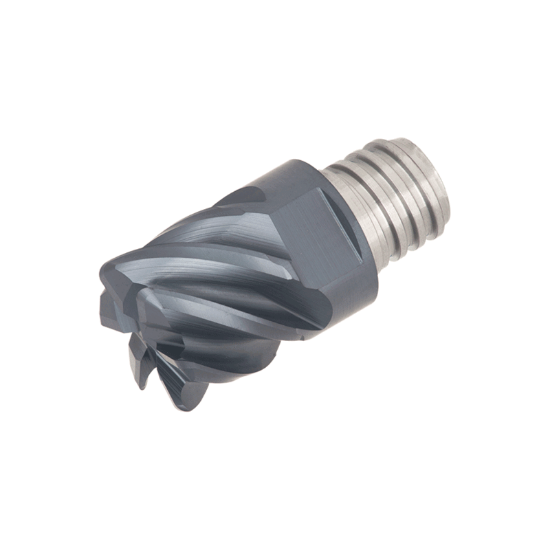Picture of TUNGALOY VEE031L20R031-U06S05 AH725 DIA 5/16 SH T05 LOC 0.20 OAL 0.3900End Mill,Replacable Head Standard Flute High Helix Carbide TiAlN Single End Corner Radius 0.0310 0.79MM TUNG MEISTER