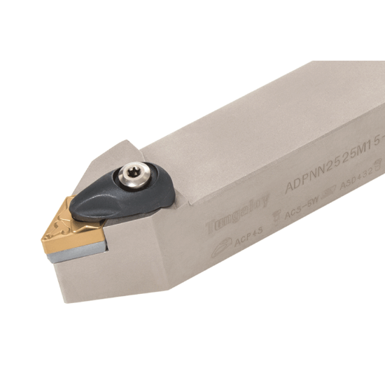 Picture of TUNGALOY ADPNN164-A Stick Tool 55.0° Insert Neg,P style, 62.5deg Approach , Steel Square 1.000 Shank