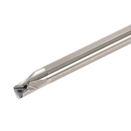 Picture of TUNGALOY A16Q-STFCR1103-D180 Boring Bar Triangle Insert Posi,F style, 91deg Approach , Steel Round 0.629 Shank