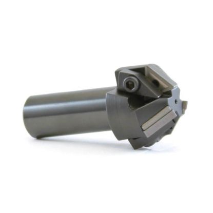 Picture of AB ToolS CHA110-3 Triangle 100.0°, Chamfer Mill End Mill Weldon 1.0000 Negative 2.0200 51.31MM Cut Dia Max
