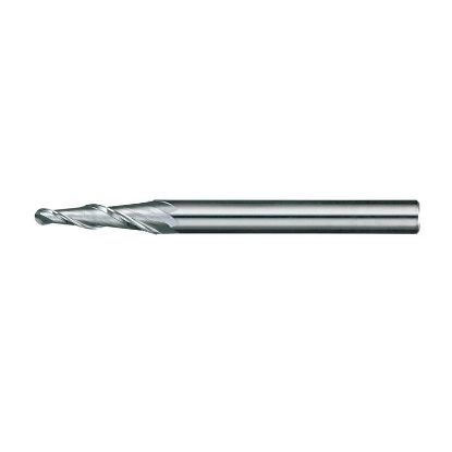 Picture of AWARD BK-1217-COTIN DIA 3/4 SH 0.7500 LOC 4.2500 OAL 6.7500 End Mill Taper Flute Cobalt TiN Single End Ball Nose