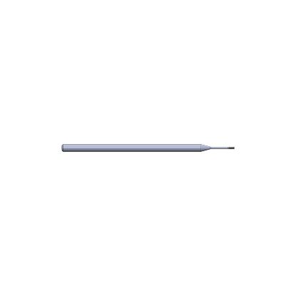 Picture of CRYSTALLUME P38-005112-1 End Mill Corner Radius High Helix Lightning Series 0.0050 End 0.031 Diameter 0.125 Shank 3.000 OAL 0.093 LOC4 Flute Diamond