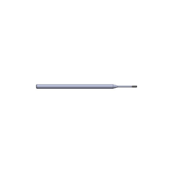 Picture of CRYSTALLUME P38-005124-1 End Mill Corner Radius High Helix Lightning Series 0.0100 End 0.046 Diameter 0.125 Shank 3.000 OAL 0.141 LOC4 Flute Diamond