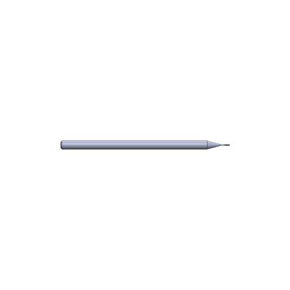 Picture of CRYSTALLUME P820-200403-1 End Mill Sharp High Helix Mold Makers Sharp End 0.015 Diameter 0.125 Shank 2.500 OAL 0.075 LOC2 Flute Diamond