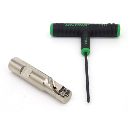 Picture of DAPRA SSEM0625-0625-R45-1C 90.0°, End Mill 0.625 Cutter Diameter Weldon 0.625 Shank 3.000 OAL 1 Flute