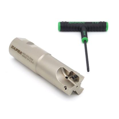 Picture of DAPRA SSEM1250-1250-R55-3C 90.0°, End Mill 1.250 Cutter Diameter Weldon 1.250 Shank 4.780 OAL 3 Flute
