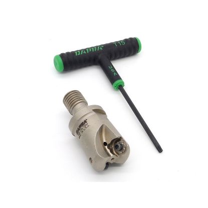 Picture of DAPRA DTEM125-MOD-R4-2 Button Cutter,End Mill 1.250 Cutter Diameter Screw On M16 Shank 2 Flute