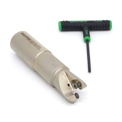 Picture of DAPRA TREM125-300-R5-2C Button Cutter,End Mill 1.250 Cutter Diameter Weldon 1.250 Shank 5.250 OAL 2 Flute