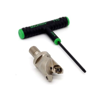 Picture of DAPRA TREM100-MOD-R4-2C Button Cutter,End Mill 1.000 Cutter Diameter Screw On M12 Shank 2 Flute