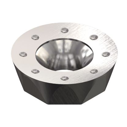 Picture of DAPRA RDCH10-D DMK30-TCI Milling Insert Round 0.197 Corner Radius AlCrN
