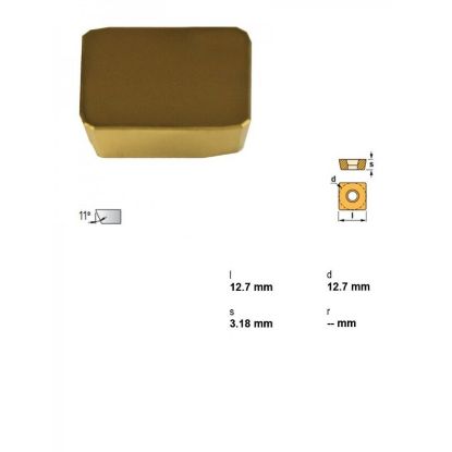 Picture of CANELA Tool SPKN53EDSR-2FPM25 Milling Insert Square