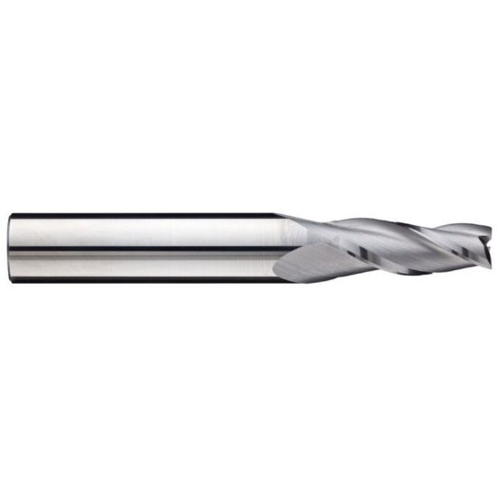 Picture of AWARD X-202-CB DIA 1/8 SH 0.50 LOC 0.50 OAL 2.50 End Mill Taper Flute Carbide Uncoated Single End Square Sharp