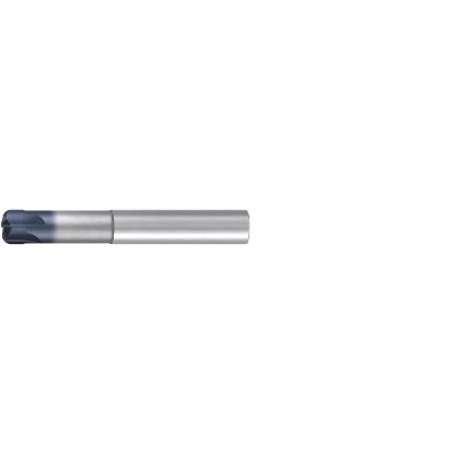 Picture of EMUGE 1936A.010010 DIA 10MM SH 0.3937 LOC 0.2362 OAL 2.8346 End Mill Torus Standard Helix Carbide TiAlN Single End Corner Radius 0.0394 1.00MM Hard-Cut