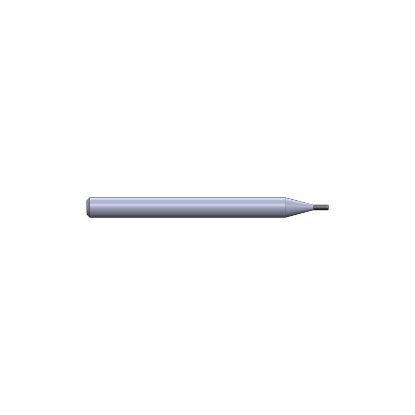 Picture of CRYSTALLUME B2-200219-1 End Mill Sharp High Helix Stealth Series Sharp End 0.031 Diameter 0.125 Shank 1.500 OAL 0.093 LOC4 Flute Diamond