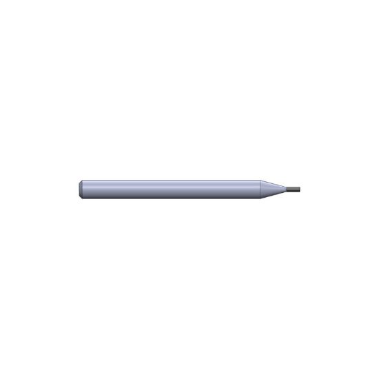 Picture of CRYSTALLUME B2-200219-1 End Mill Sharp High Helix Stealth Series Sharp End 0.031 Diameter 0.125 Shank 1.500 OAL 0.093 LOC4 Flute Diamond