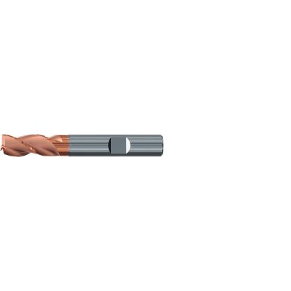 Picture of EMUGE 2519A.016 DIA 16MM SH 0.6299 LOC 1.0236 OAL 3.6220 End Mill Standard Flute Variable Helix Carbide TiAlN Single End Square Sharp TOP-Cut