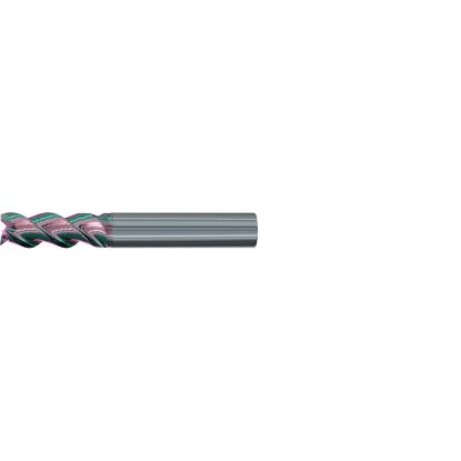 Picture of EMUGE 2544K.012 DIA 12MM SH 0.4724 LOC 3.2677 OAL 1.0236 End Mill Standard Flute Variable Helix Carbide GLT Single End 45.0° Chamfer Alu-Cut