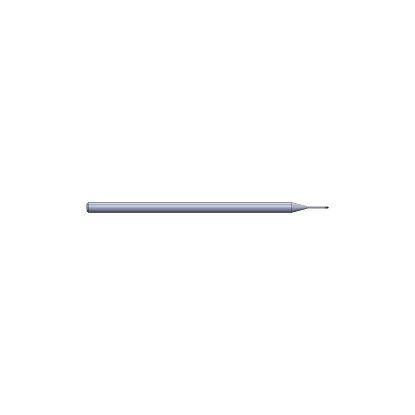 Picture of CRYSTALLUME P38-005103-1 End Mill Ball Nose High Helix Lightning Series Ball End 0.015 Diameter 0.125 Shank 3.000 OAL 0.047 LOC2 Flute Diamond